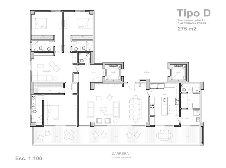 OCEANIC 4-4 APARTMENTS- Imagen de proyecto No. 2